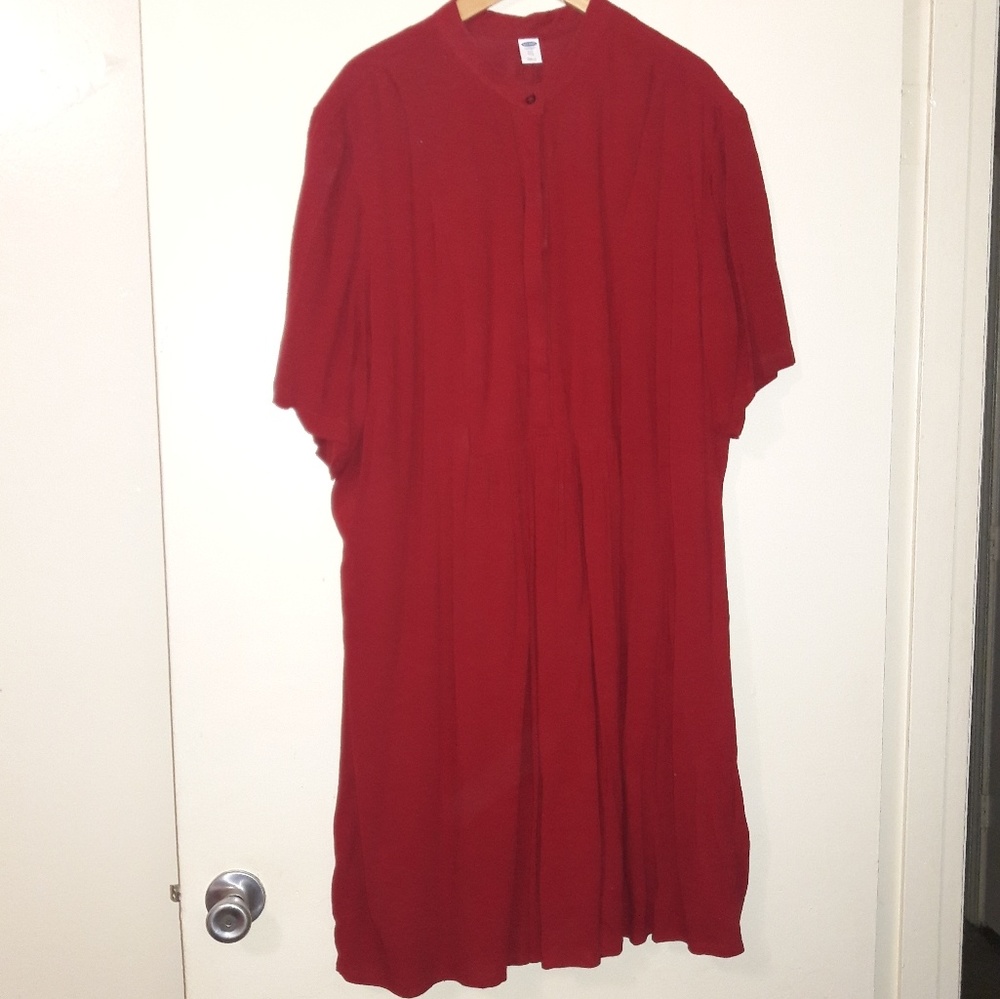 Old Navy XXL Red Short Sleeve Dress